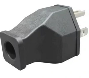 Vidlica 110V 3 kolíky 15A čierná